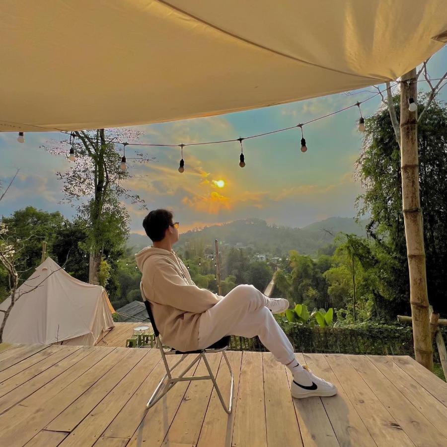 Micasa - Nha Gac Mai Tren Dinh Doi Villa กาวบั่ง ภายนอก รูปภาพ