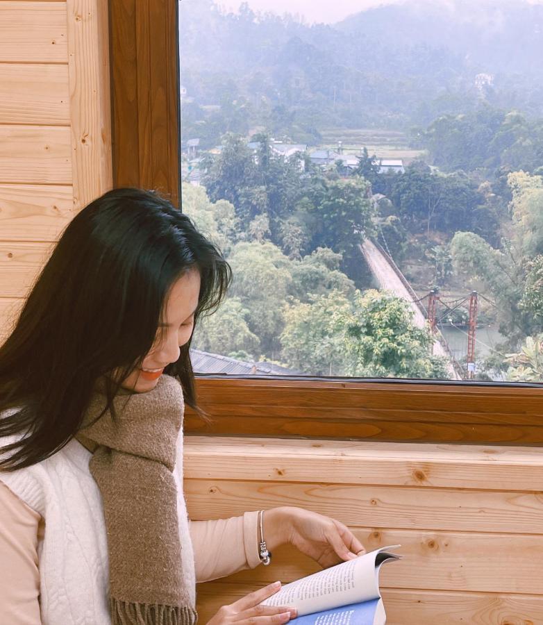 Micasa - Nha Gac Mai Tren Dinh Doi Villa กาวบั่ง ภายนอก รูปภาพ